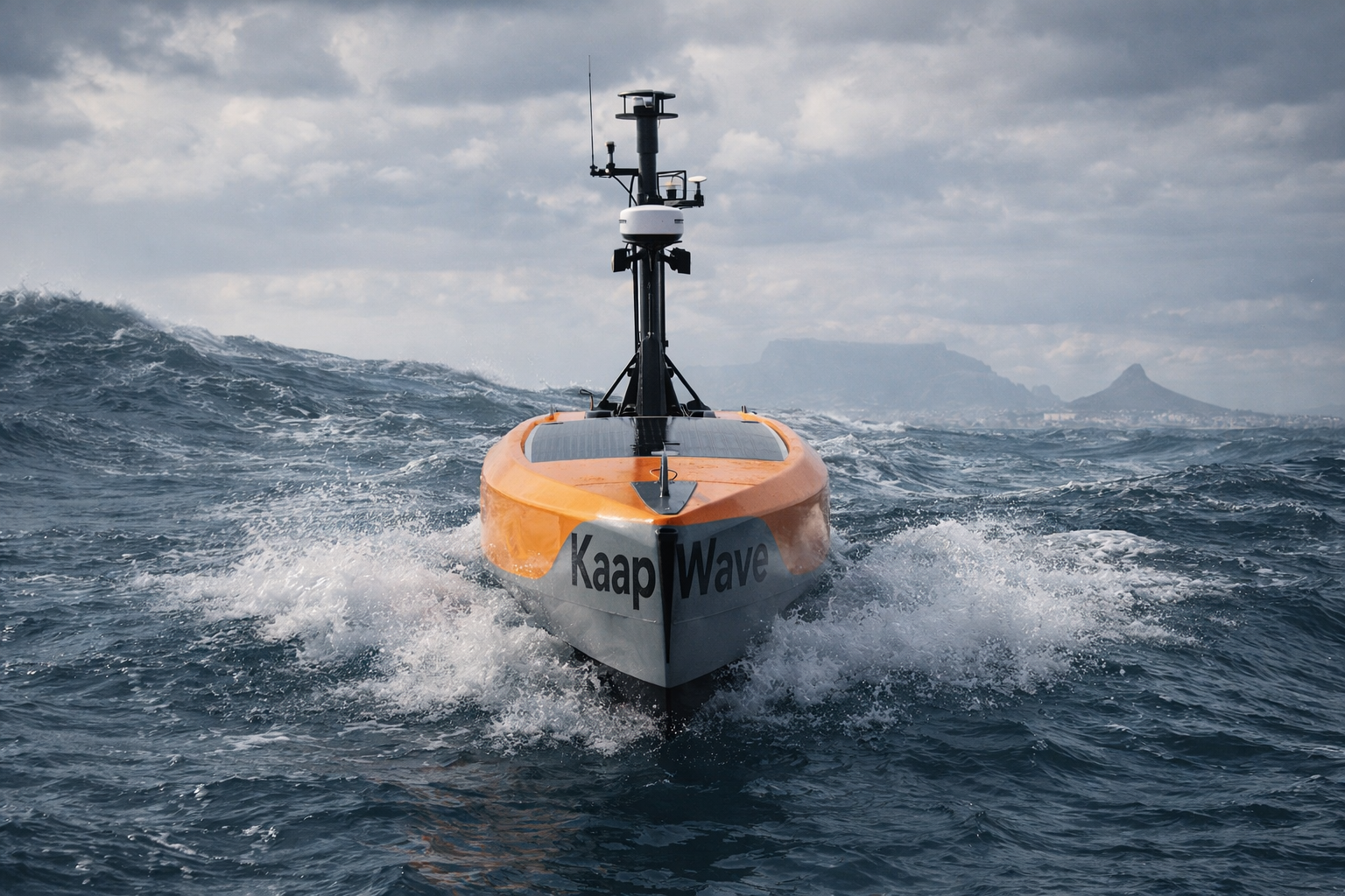 KW-01 autonomous patrol vessel at sea
